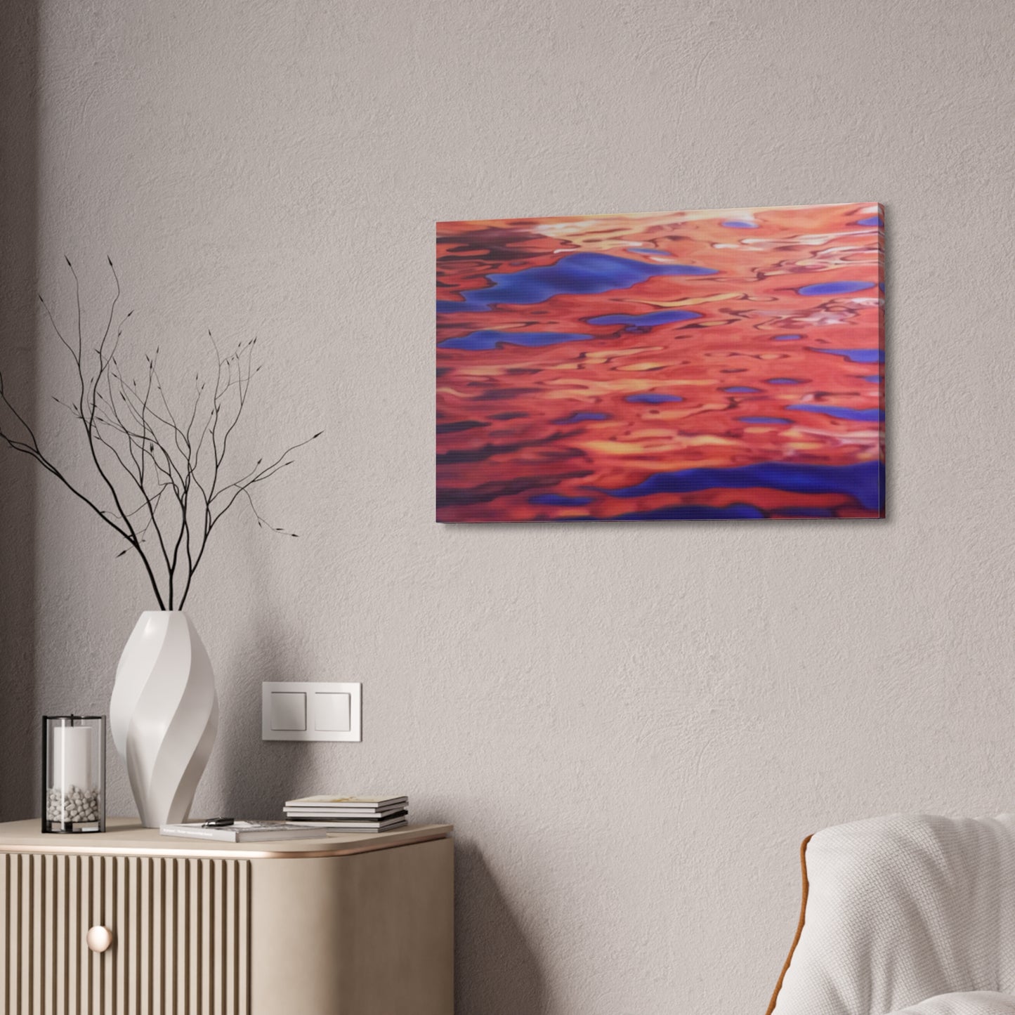 Water at Sunset - Canvas Print