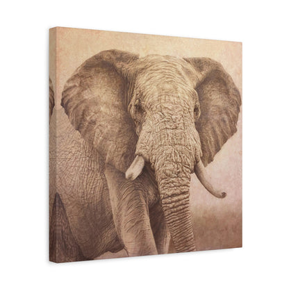 Clay Elephant - Canvas or Acrylic Print (Multiple Colors)