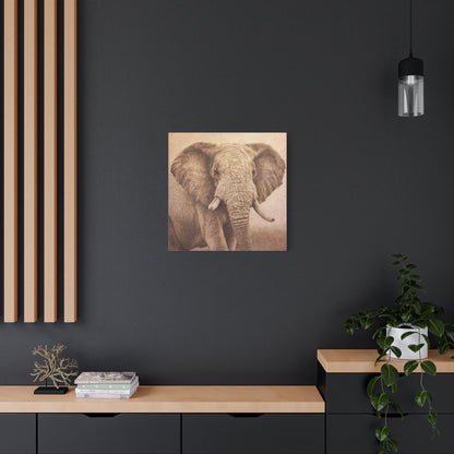 Clay Elephant - Canvas or Acrylic Print (Multiple Colors)