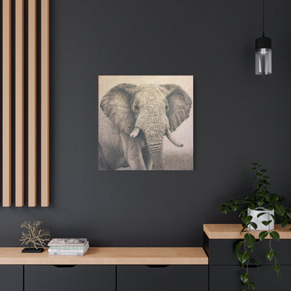 Clay Elephant - Canvas or Acrylic Print (Multiple Colors)