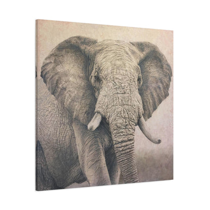 Clay Elephant - Canvas or Acrylic Print (Multiple Colors)